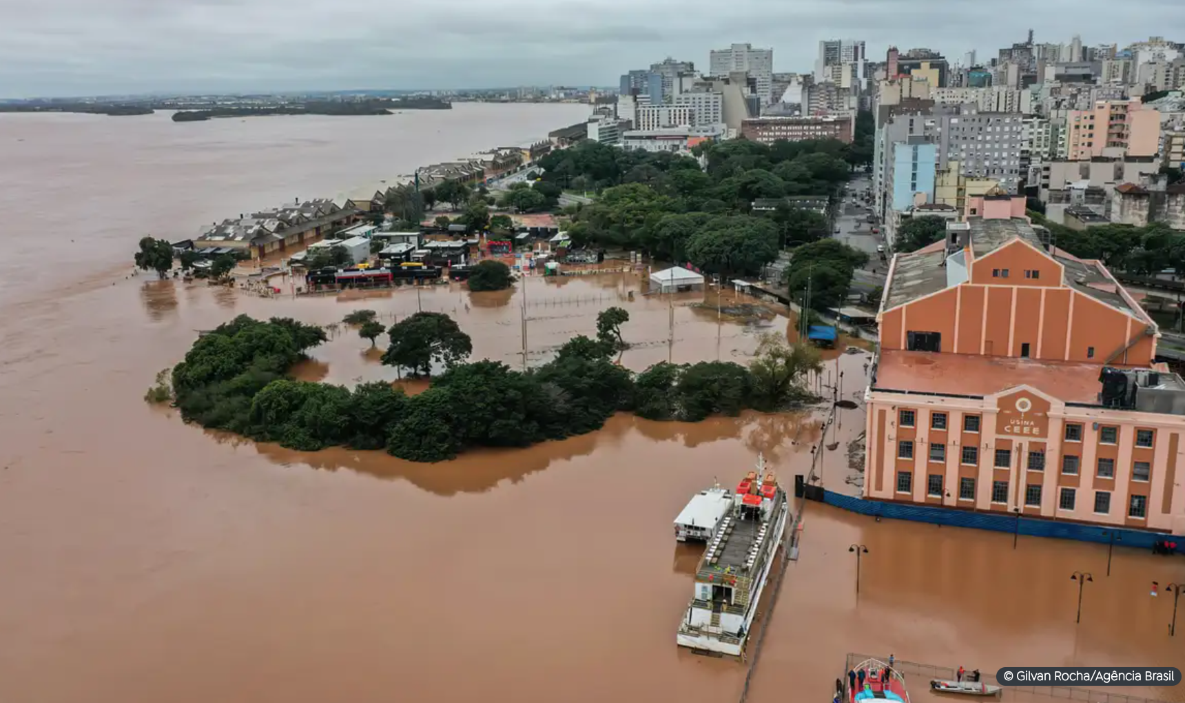 Inundação em Porto Alegre no primeiro semestre de 2024 (Gilvan Rocha/Agência Brasil)